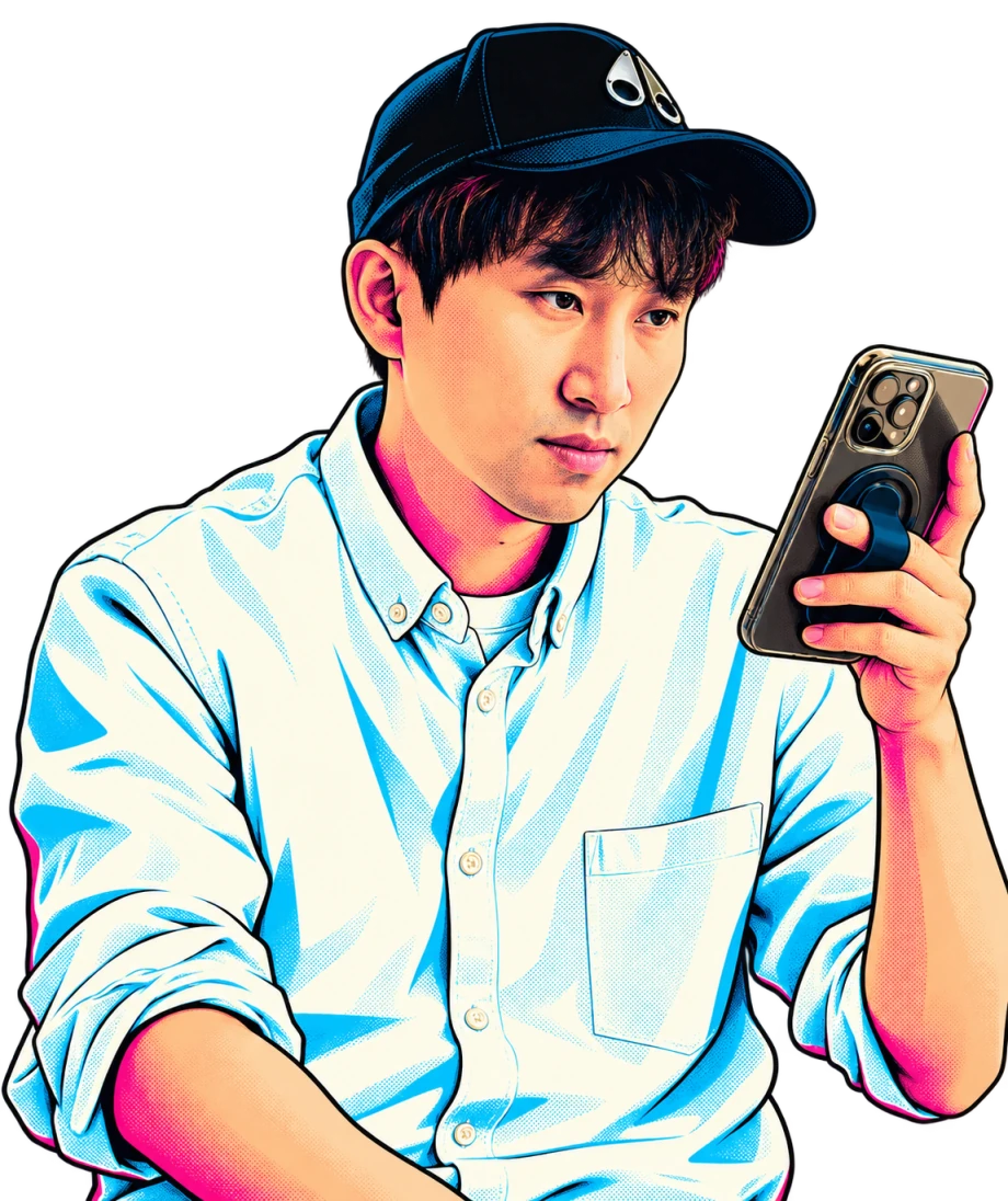 남태진의 사진을 바탕으로 만든 팝아트 초상